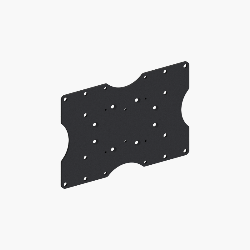 Universal VESA plate for monitor mounts.