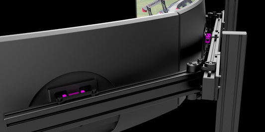 Triple monitor mount with the pivot adapters.