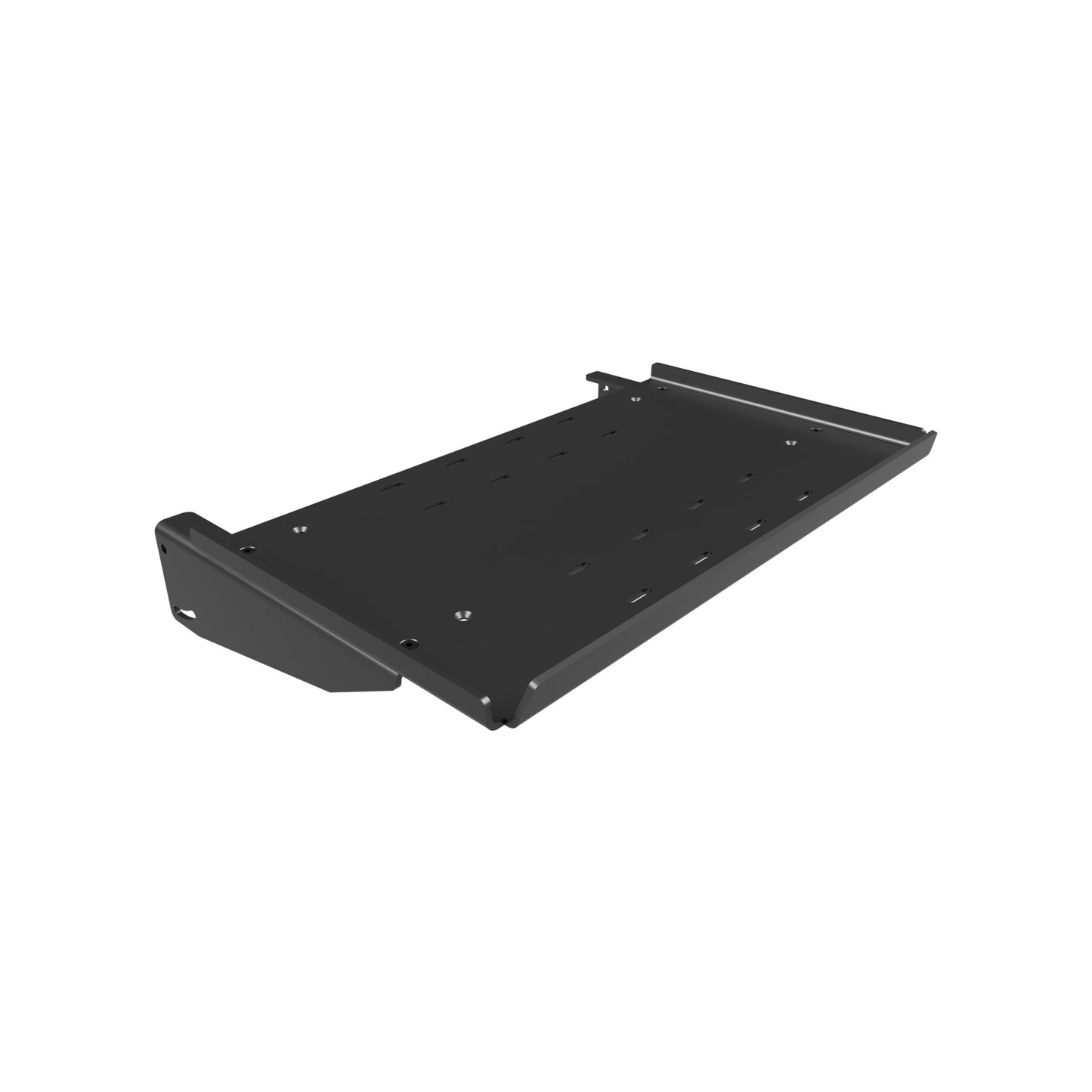 Universal sim shelf for the sim racing cockpit.