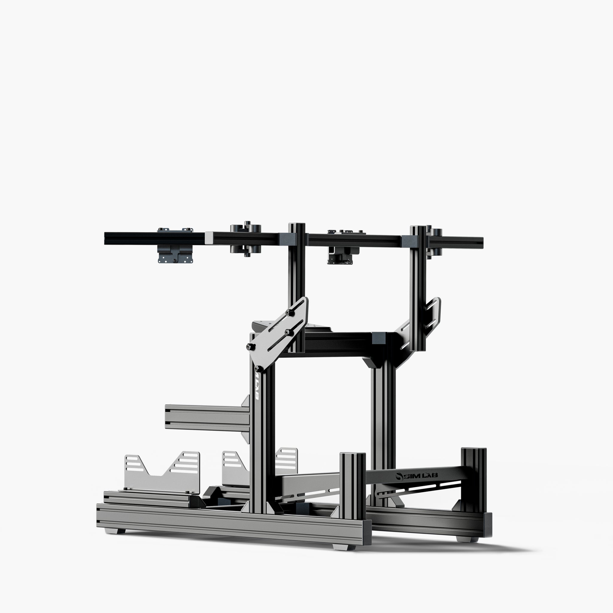 GT1 Evo cockpit with the triple Integrated monitor mount.