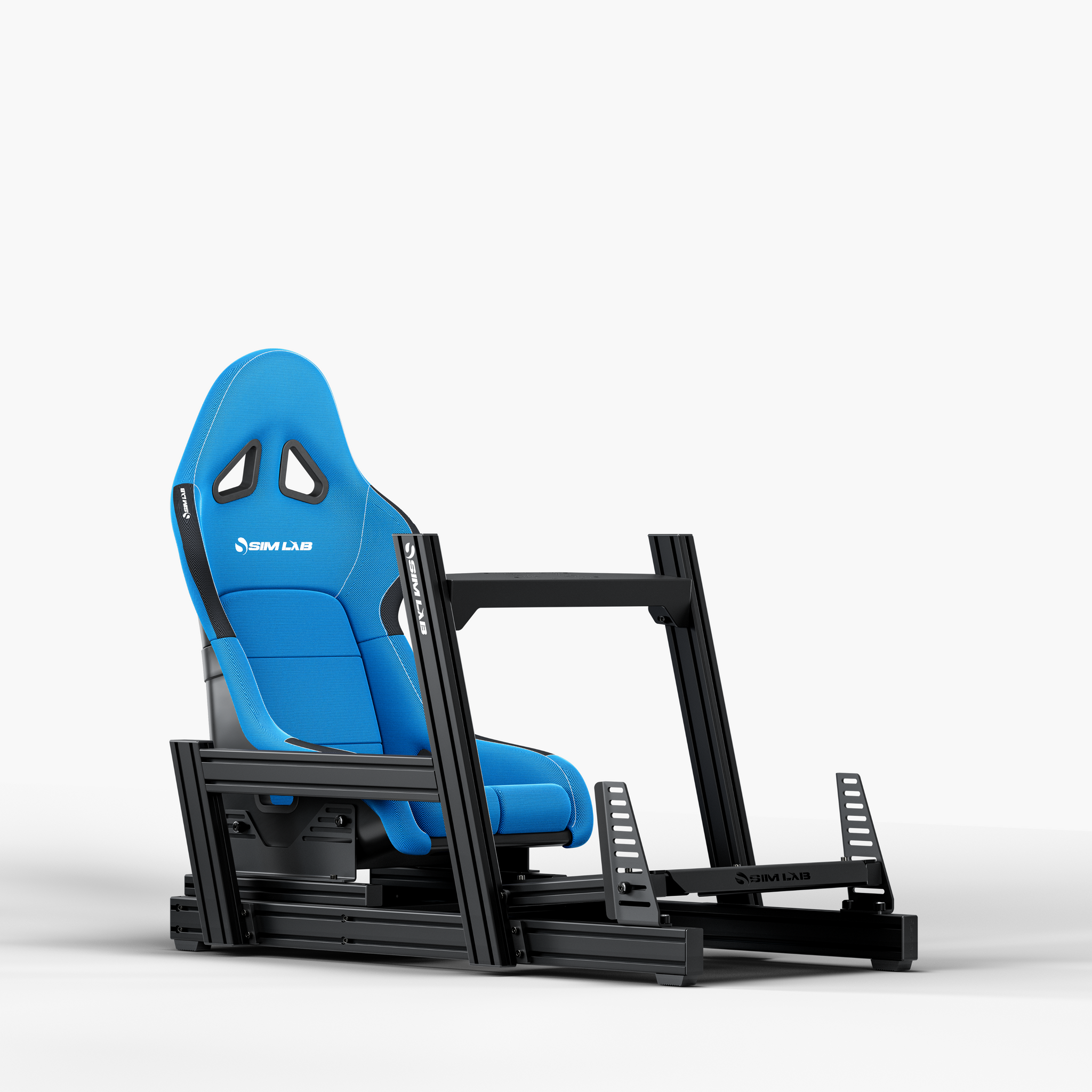 GT1 Pro Sim Racing Cockpit with S1 Sport Blue seat