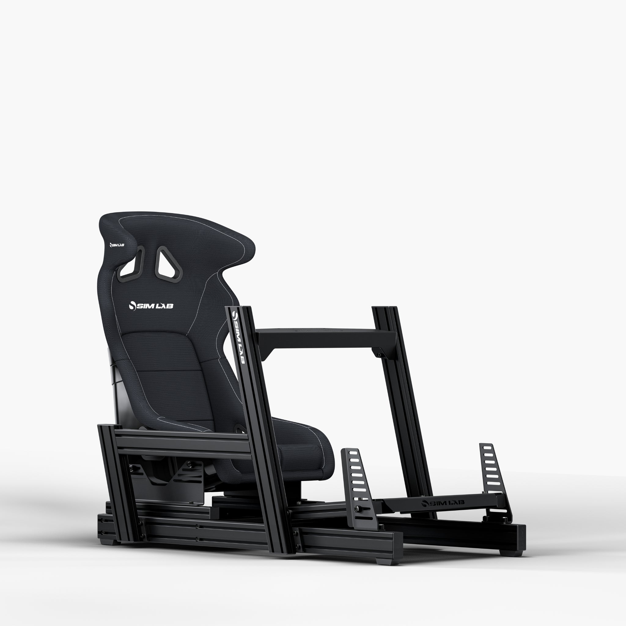 GT1 Pro Sim Racing Cockpit with S1 Enduro GT Seat Black