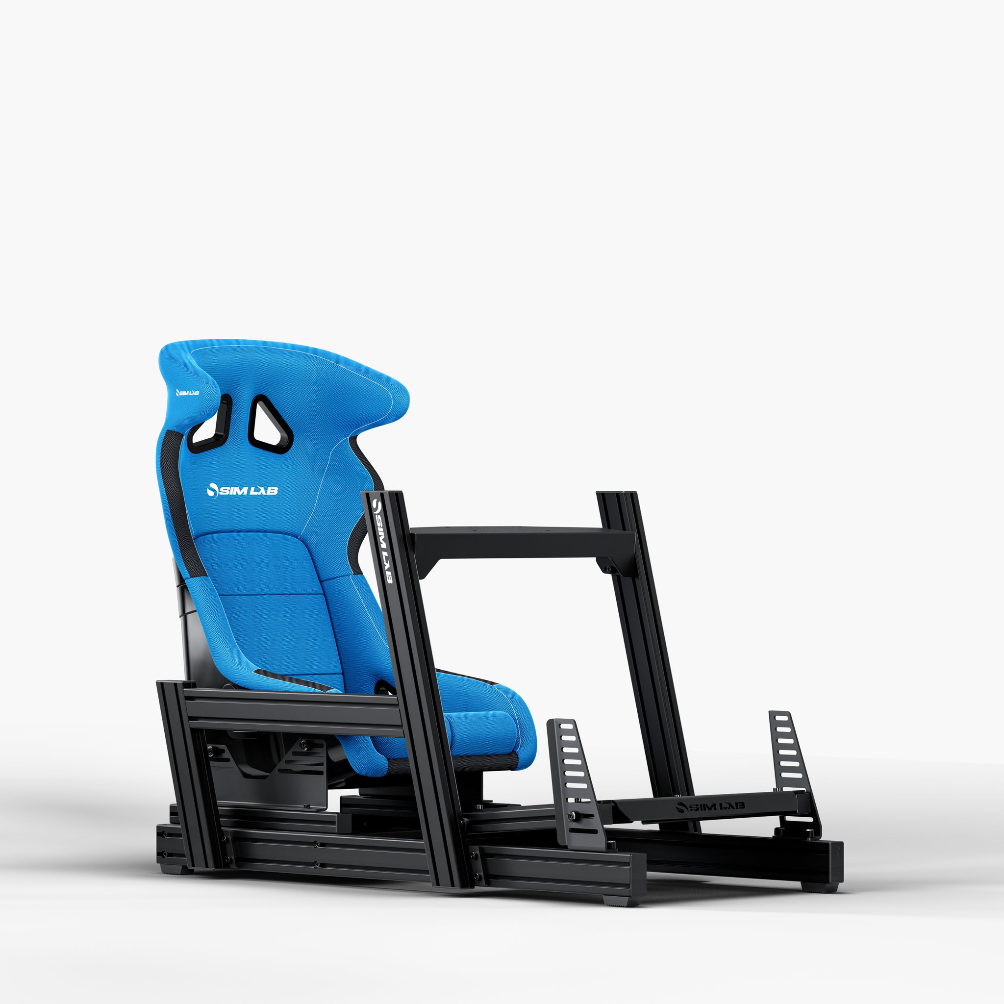 GT1 Pro Sim Racing Cockpit with S1 Enduro GT Seat Blue