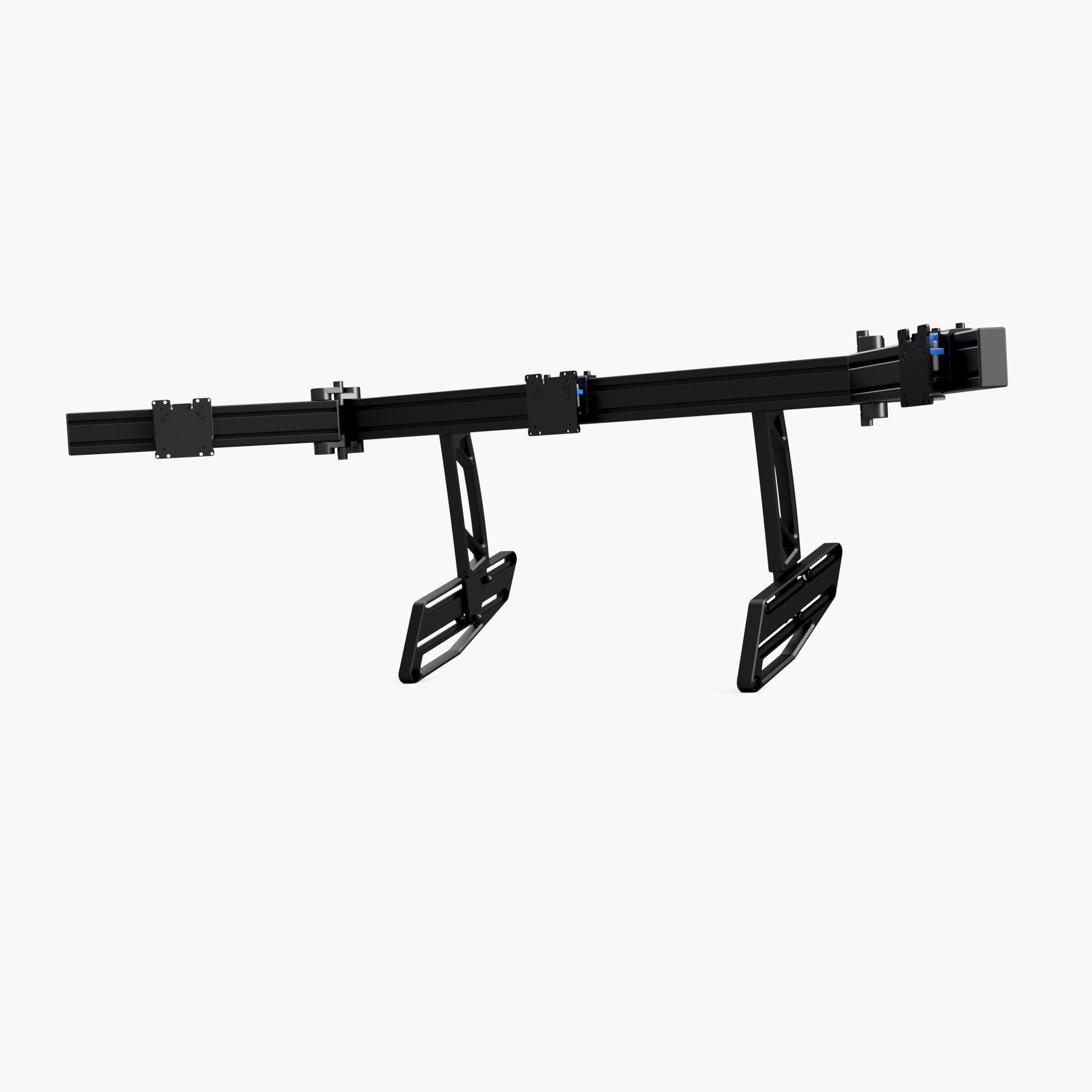 Triple integrated vario monitor mount. 