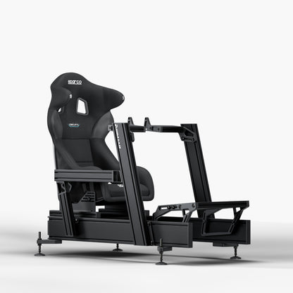 P1X Pro Sim Racing Cockpit with Fanatec DD mount and Sparco Circuit II Seat