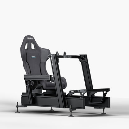 P1X Pro Sim Racing Cockpit with Fanatec DD mount and Sparco Grid-Q Seat