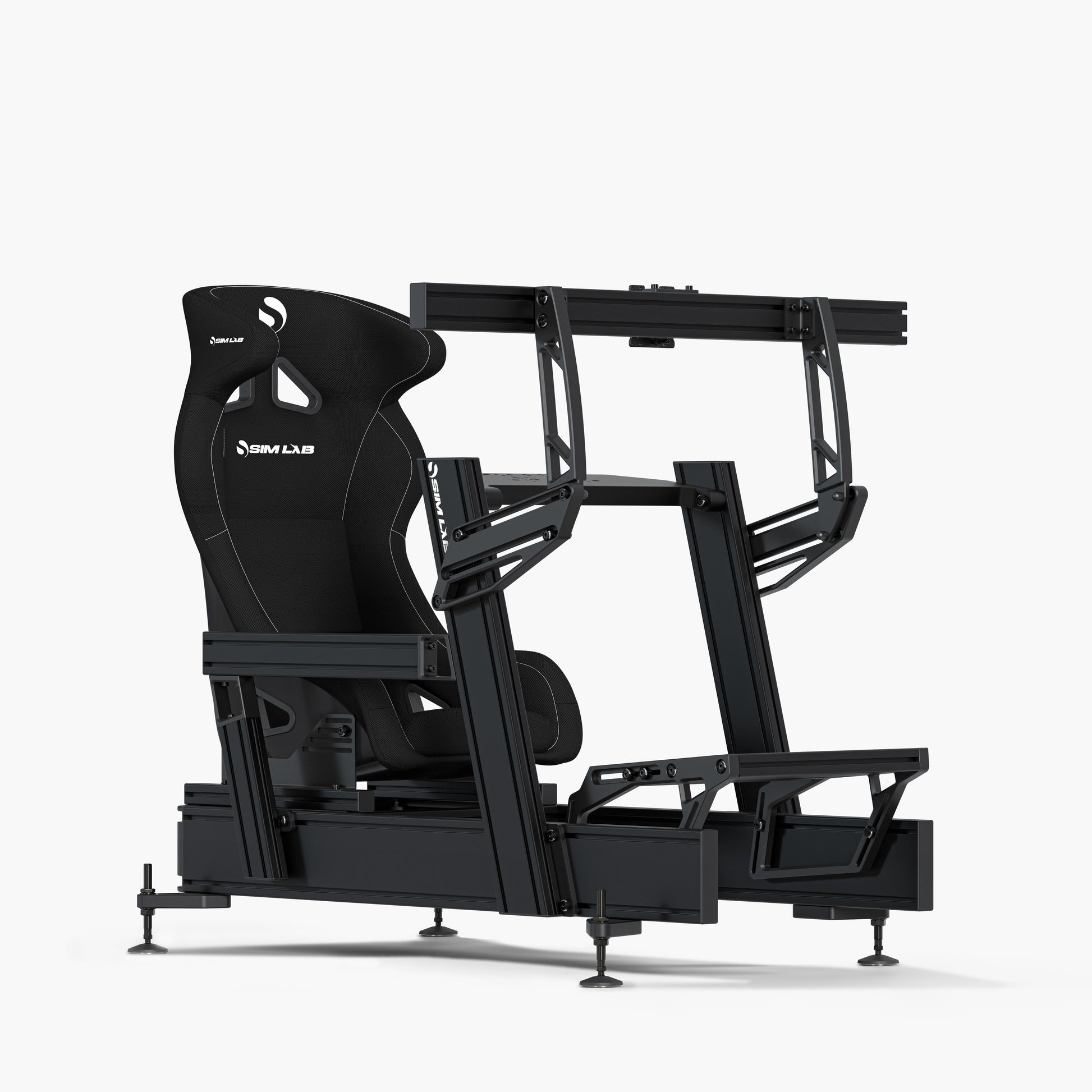 P1X Pro with Wheel Deck, SPEED1 Black and Vario Single Monitor Mount