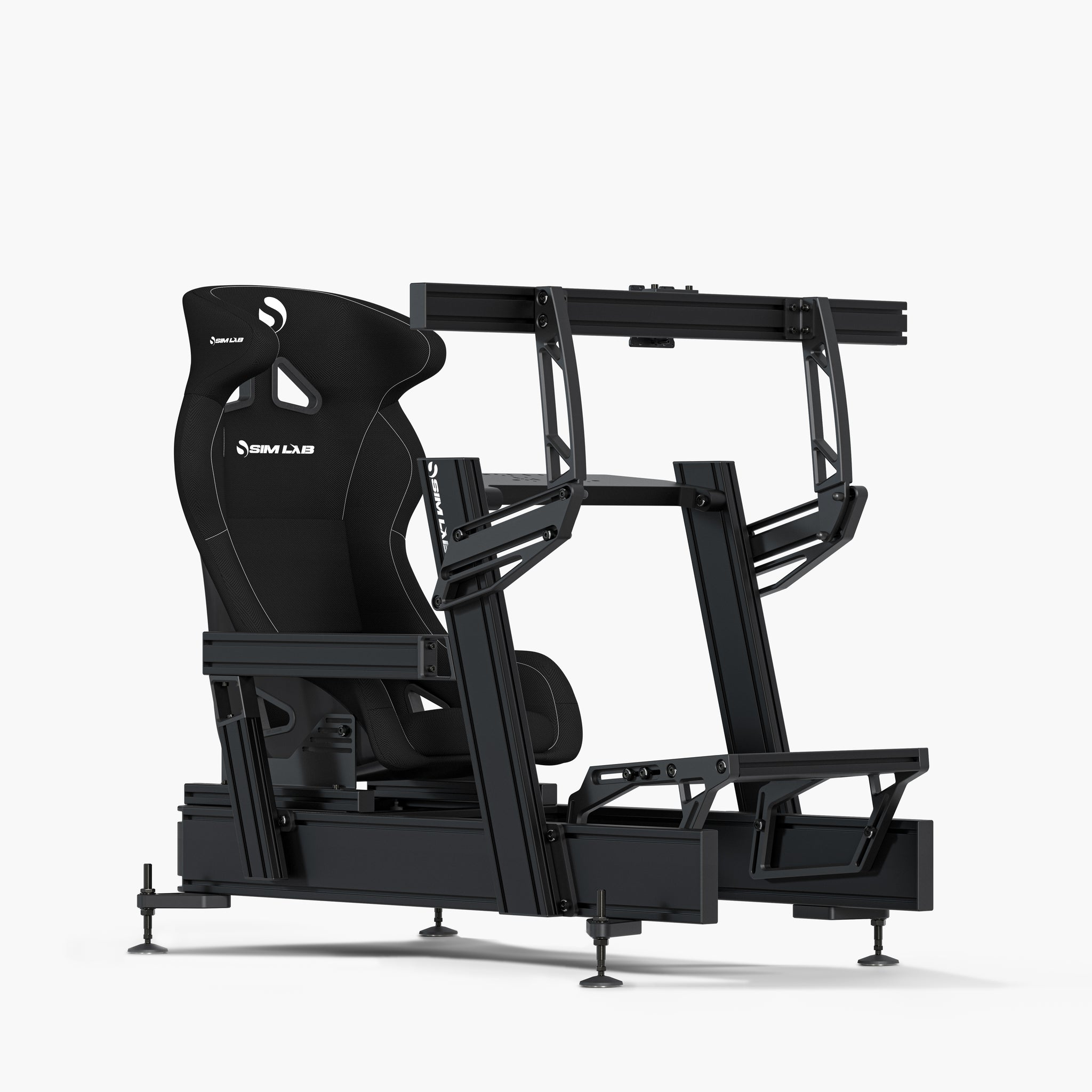 P1X Pro with Wheel Deck, SPEED1 Black and Vario Single Monitor Mount