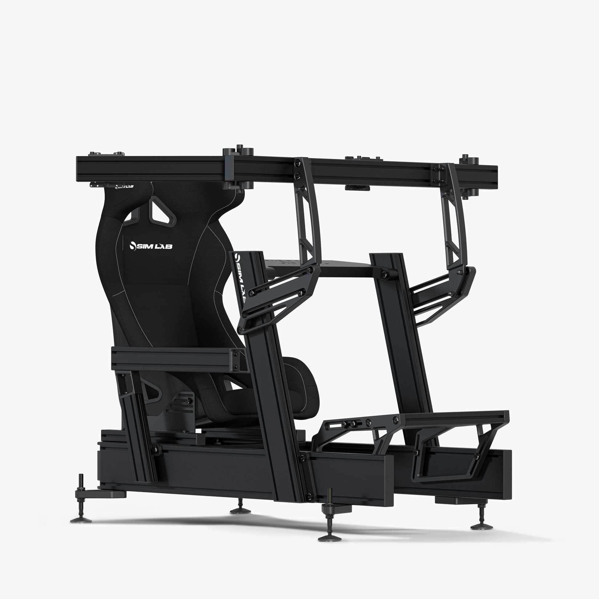 P1X Pro with Wheel Deck, SPEED1 Black seat and Vario Triple Monitor Mount