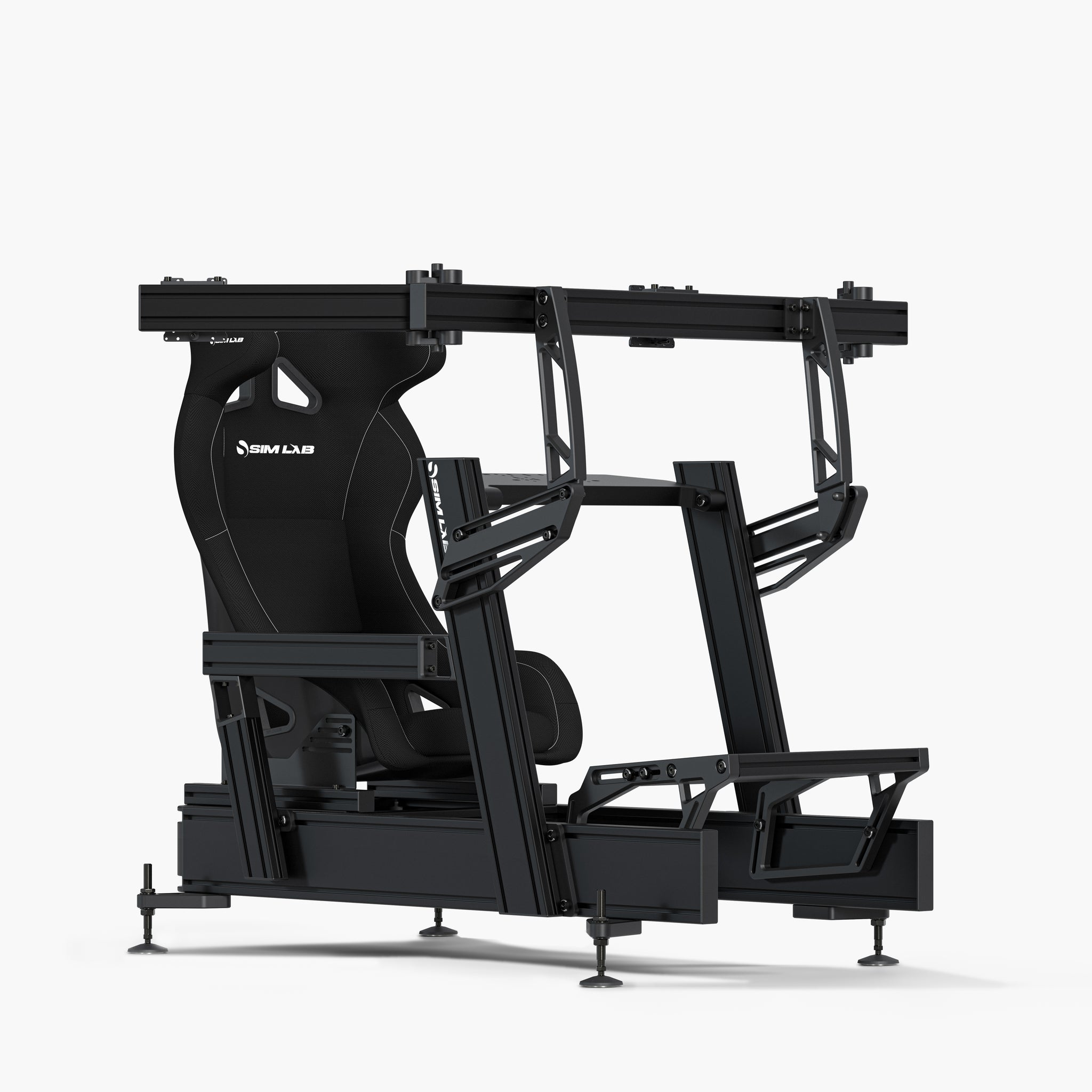 P1X Pro with Wheel Deck, SPEED1 Black seat and Vario Triple Monitor Mount