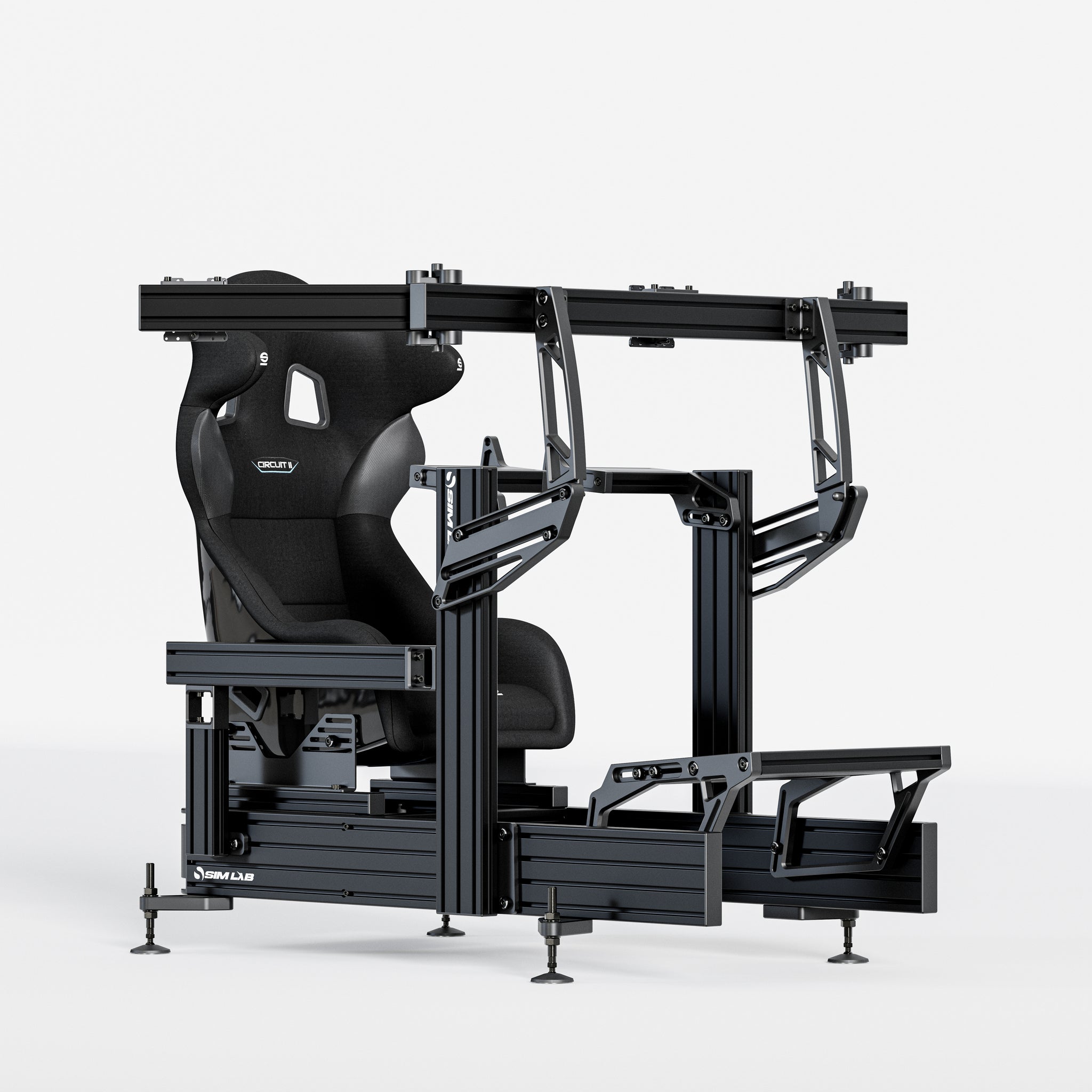 P1X Ultimate with the wheeldeck mount, Integrated triple, and the Sparco Circuit seat.