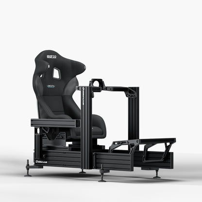 P1X Ultimate sim racing cockpit with front mount, Sparco Circuit II Seat