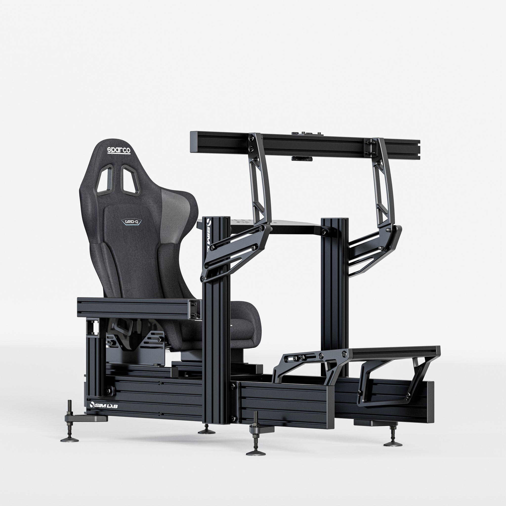 P1X Ultimate with the wheeldeck mount, single Integrated monitor mount, and Grid Q seat.