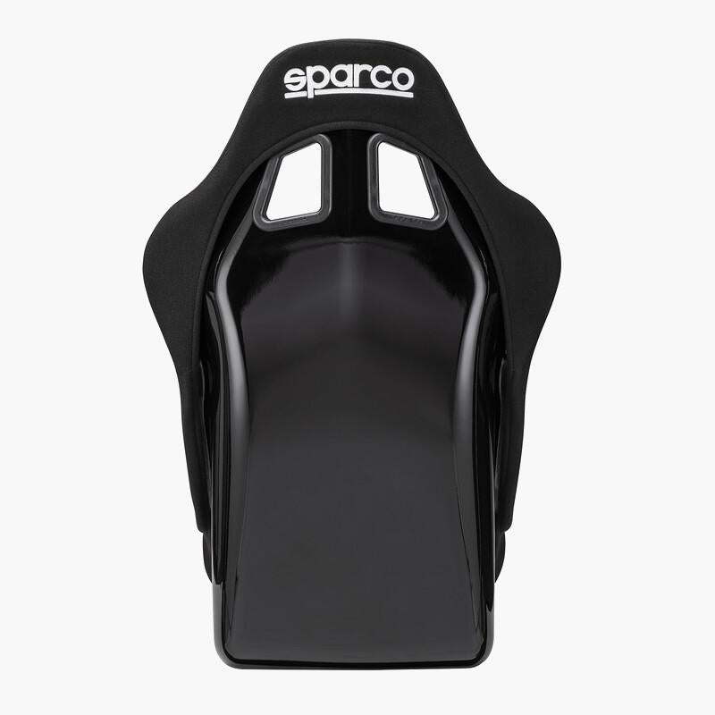 Rear side of the Sparco Evo L QRT sim racing seat. 