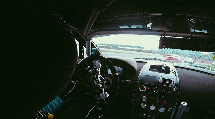 Racing car on the track.