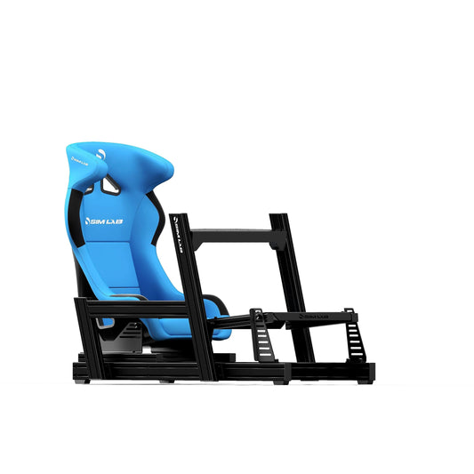 GT1 PRO Sim Racing Cockpit with Blue Speed1 Seat