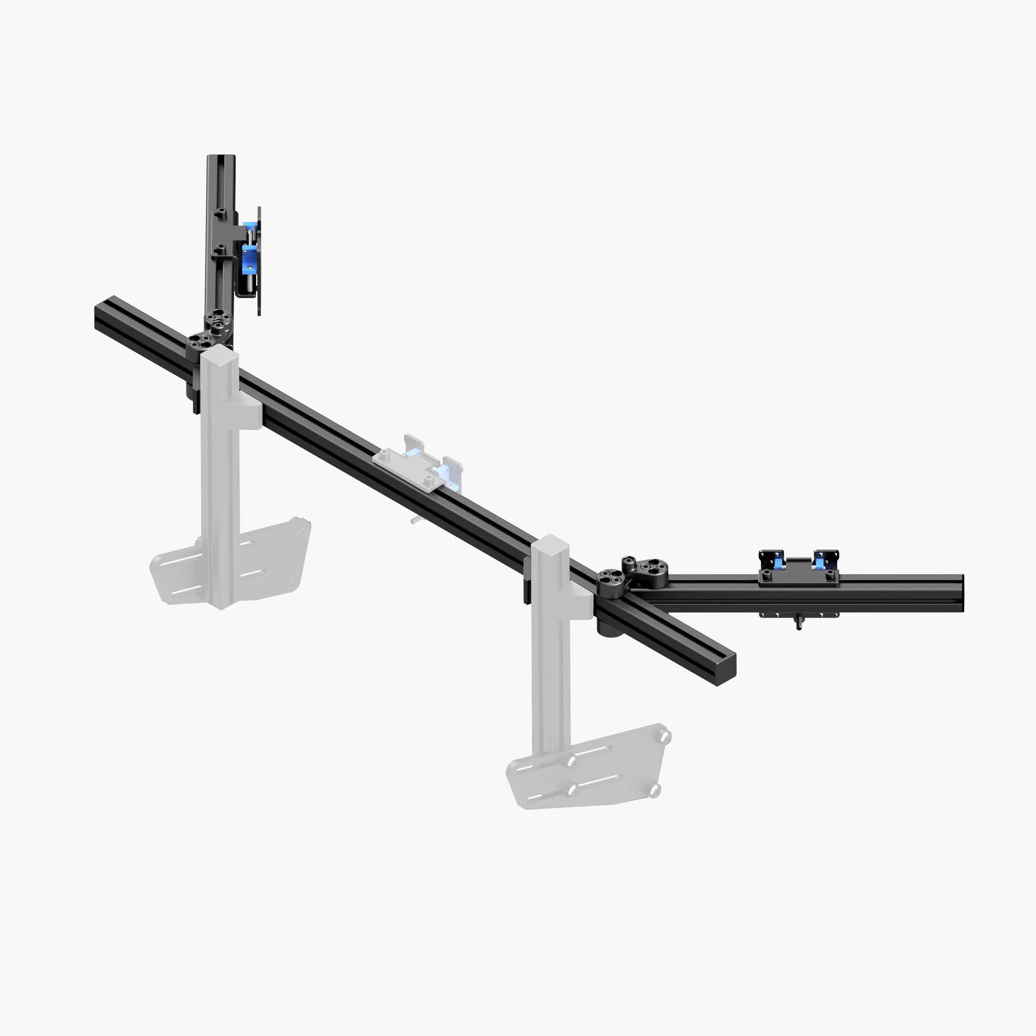 Integrated VARIO Vesa structure for triple screens.