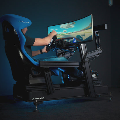 Video displaying the features of the fully assembled P1X PRO sim racing cockpit