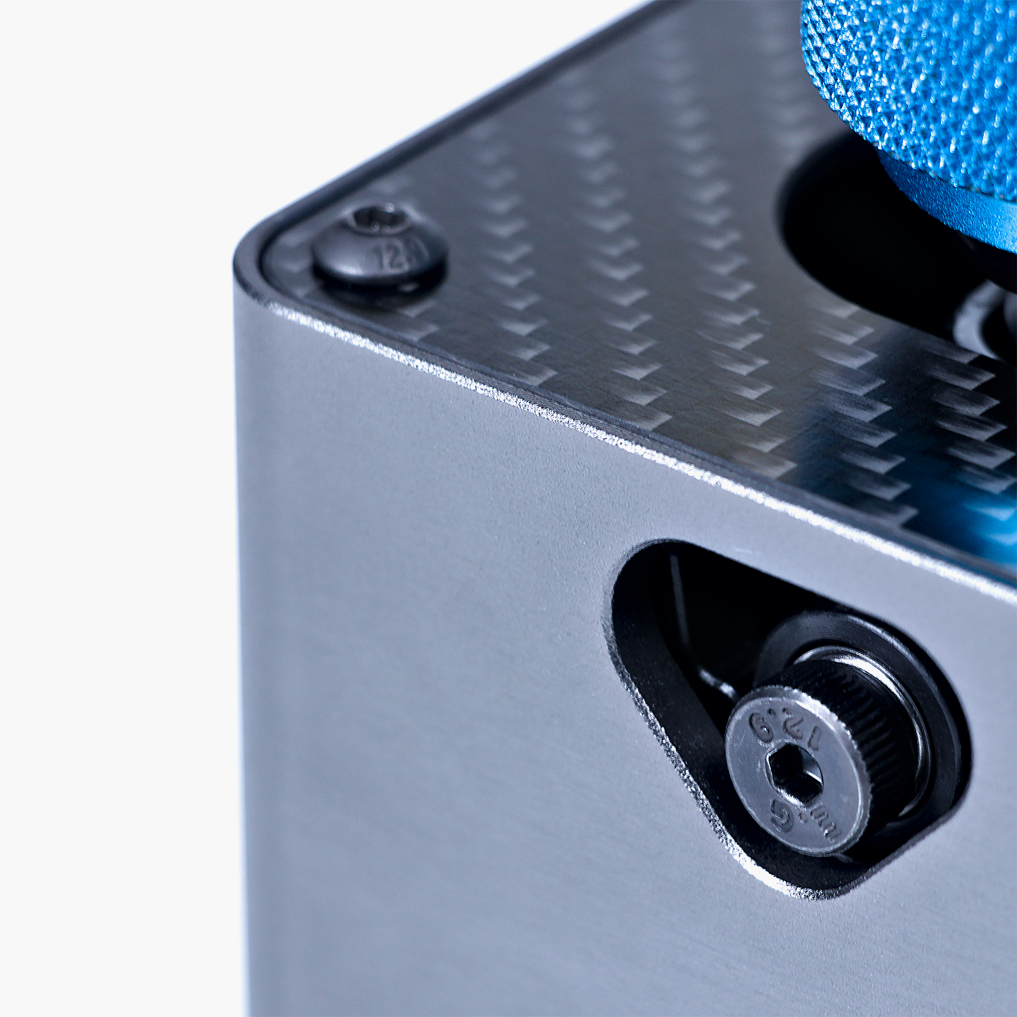 Close-up look of the aluminum build of the SQ1 Sequential Shifter.