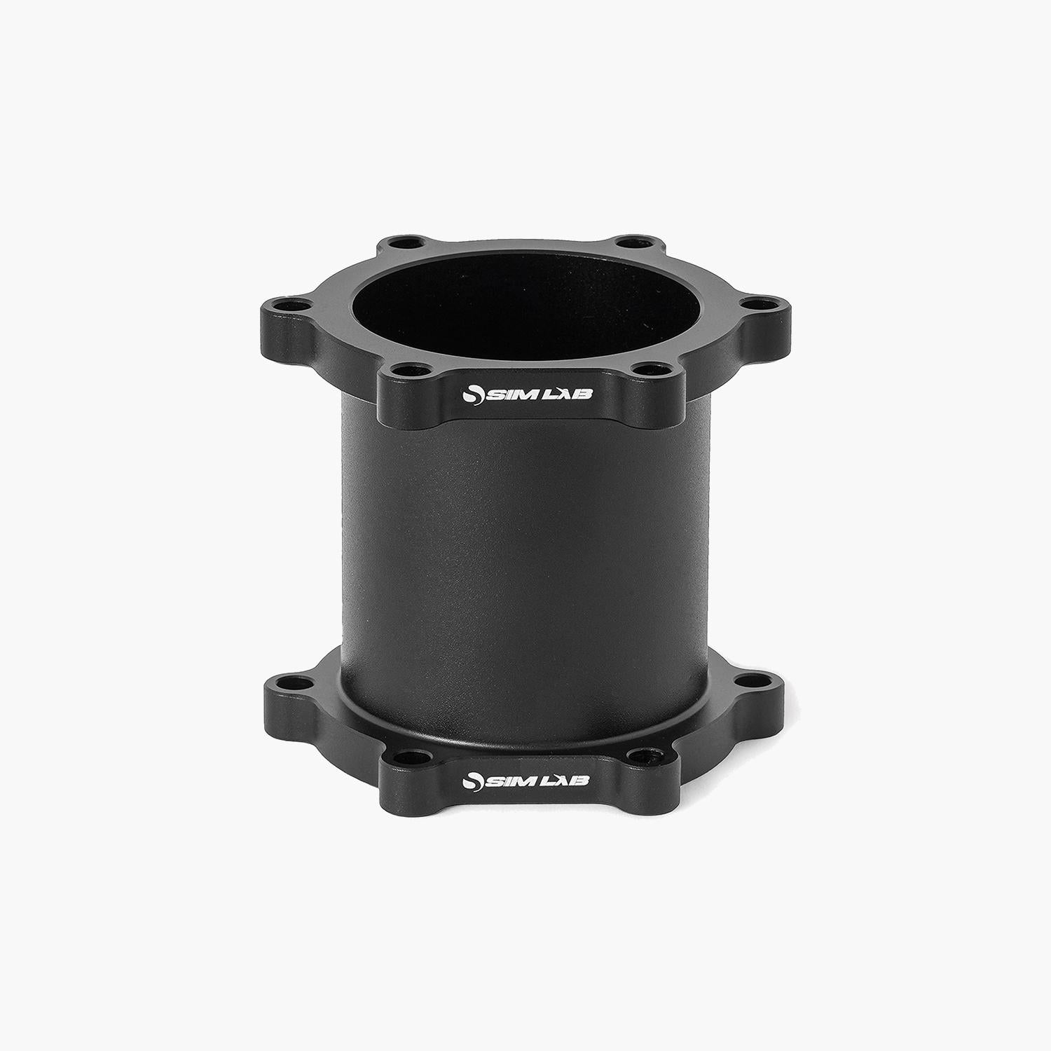 Matte black steering wheel spacer with premium finish.