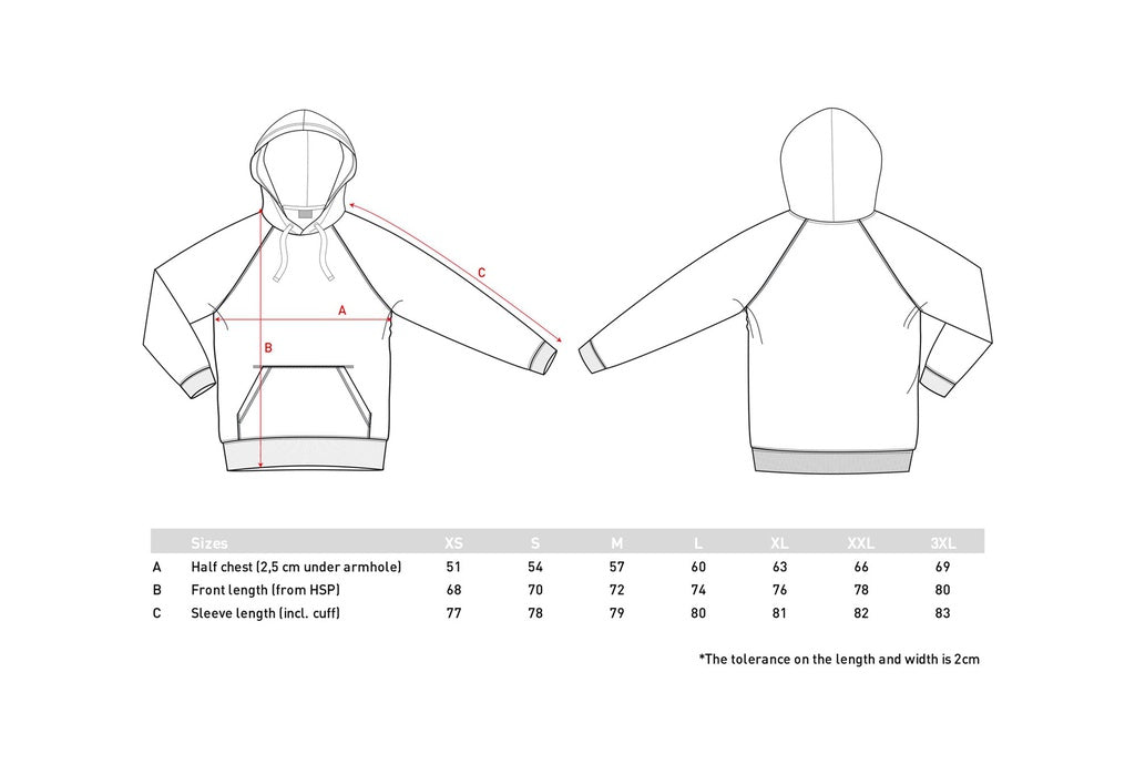 Sim-Lab Hoodie Sizes