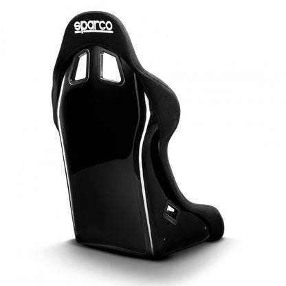 Back side of the Sparco REV QRT seat.