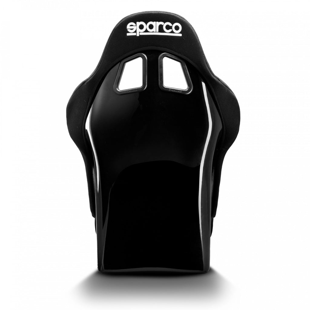 Back side of the Sparco Rev QRT seat.